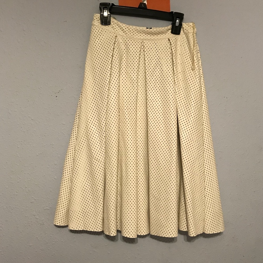Asos White midi skirt faux leather perforated